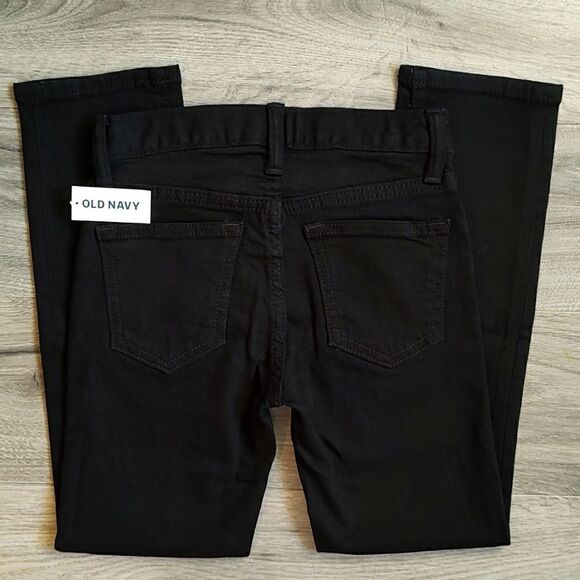 Old Navy New With Tag Built-In Flex Black Skinny Boy Jeans With Adjustable Waist - Picture 8 of 11